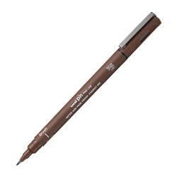 Cienkopis kreślarski z pędzelkiem Pin Brush 200 - Uni - sepia