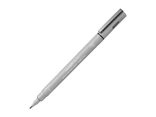 Cienkopis kreślarski z pędzelkiem Pin Brush 200 - Uni - jasnoszary