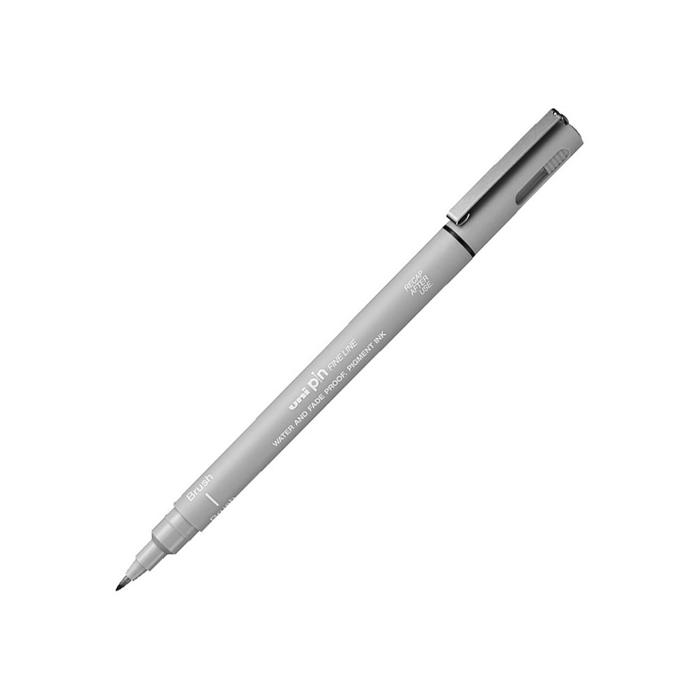 Fineliner Pen Pin Brush 200 - Uni - light grey