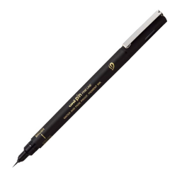 Cienkopis kreślarski z pędzelkiem Brush Fine Liner 500 - Uni - black