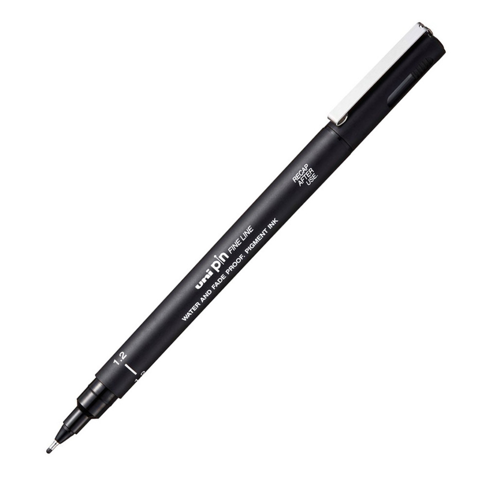 Fineliner Pen Pin 200 - Uni - black 1,2 mm