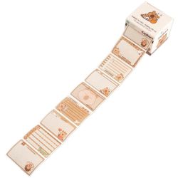 Roll label stickers Capybara - DpCraft - 256 pcs.