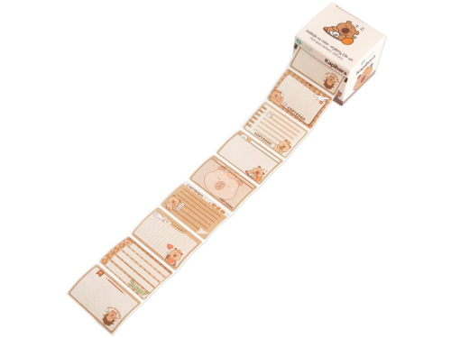 Roll label stickers Capybara - DpCraft - 256 pcs.