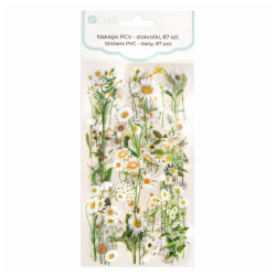 Daisy PVC stickers - DpCraft - 87 pcs.