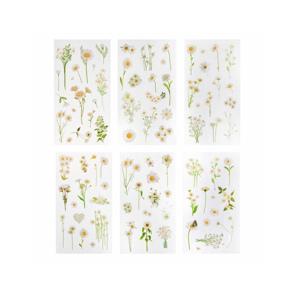 Daisy PVC stickers - DpCraft - 87 pcs.