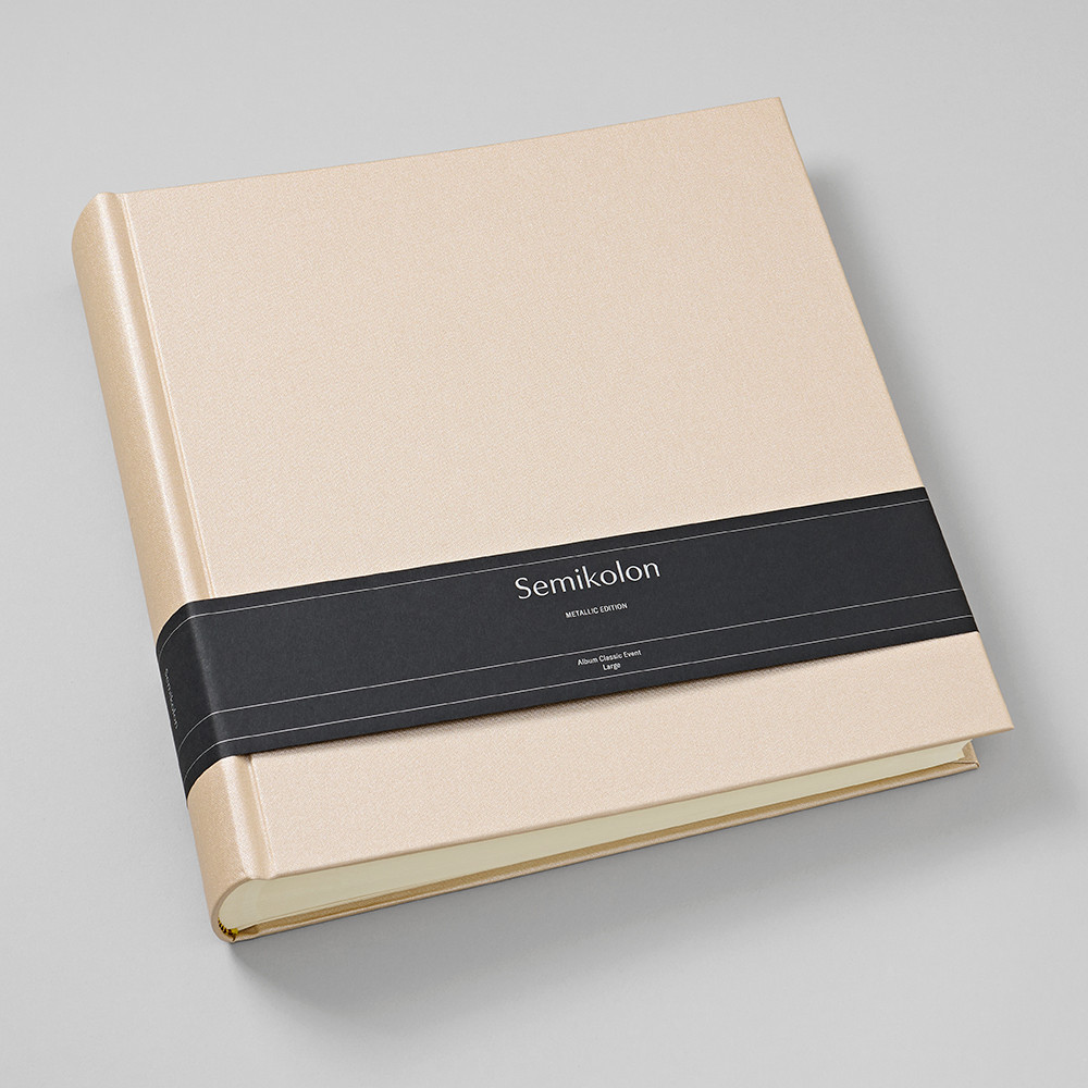 Photo album Classic Large Metallic - Semikolon - Satin Champagne