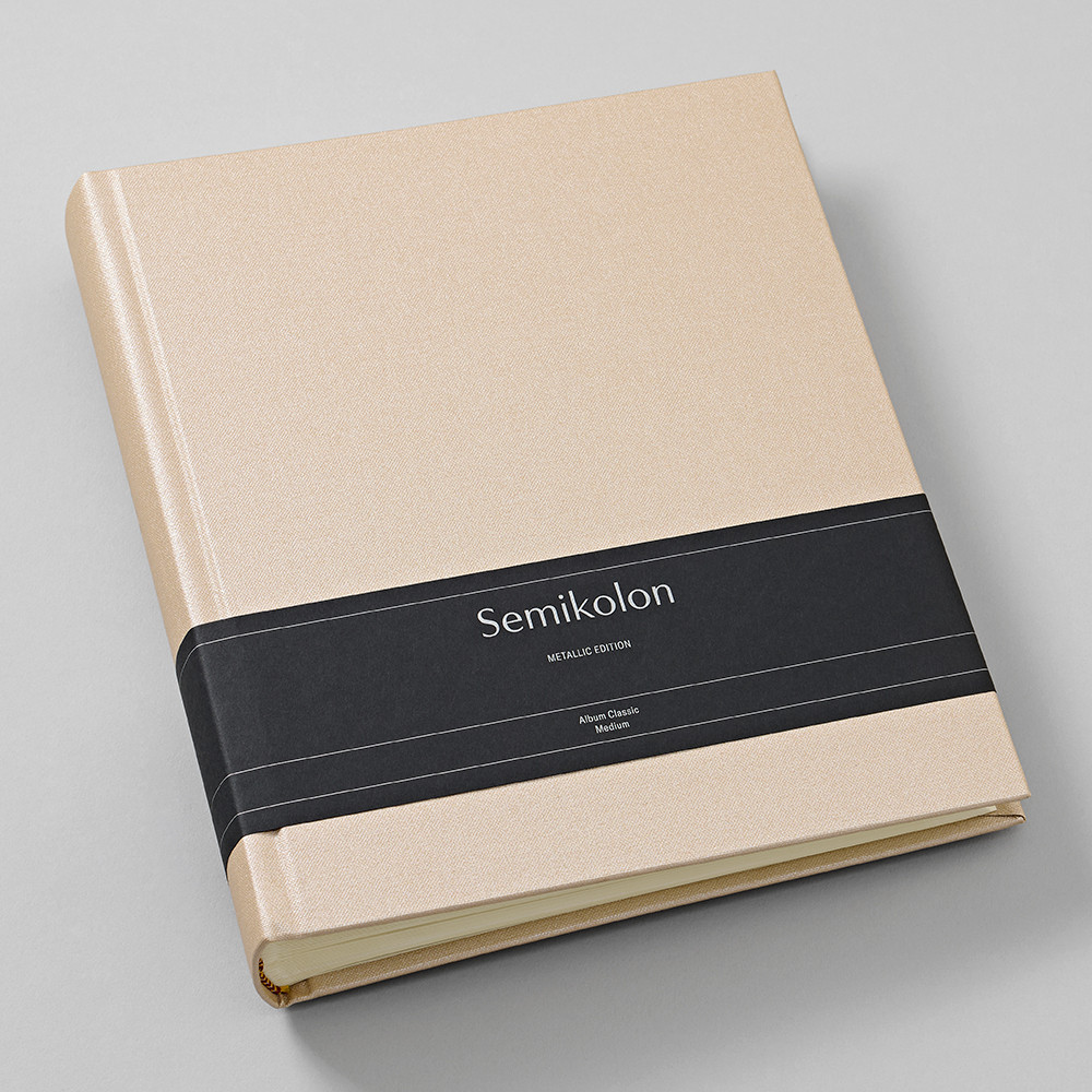 Photo album Classic Medium Metallic - Semikolon - Satin Champagne