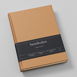 Dotted notebook Classic Metallic A5 - Semikolon - Urban Bronze