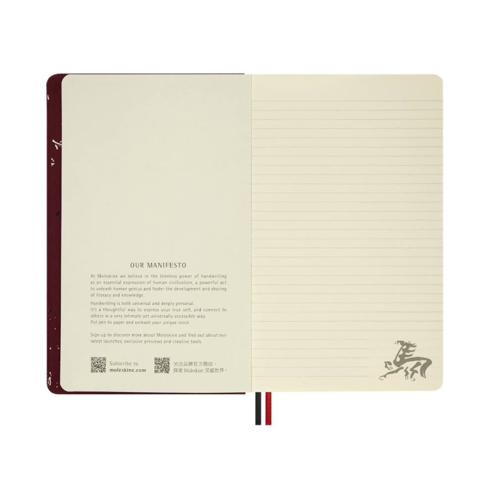 Notatnik w linie 2026 Year of the Horse Box - Moleskine - Red Fire Horse
