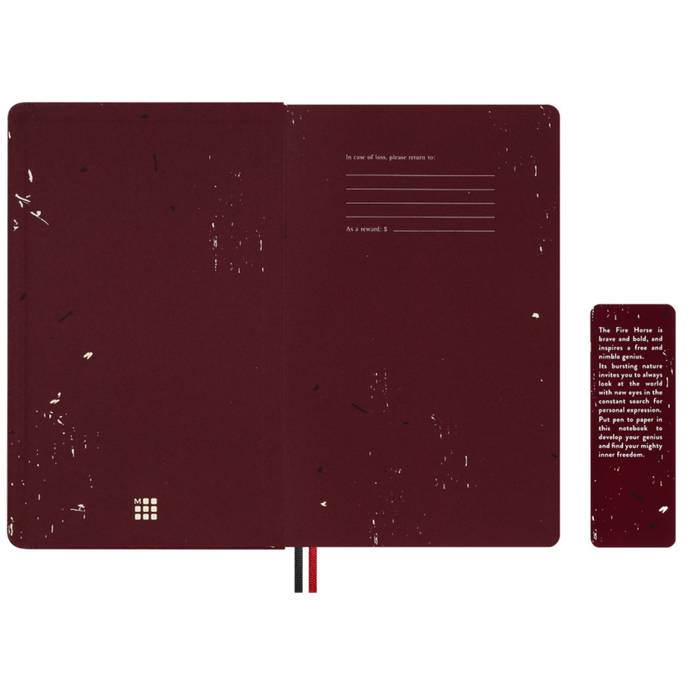 Notatnik w linie 2026 Year of the Horse Box - Moleskine - Red Fire Horse