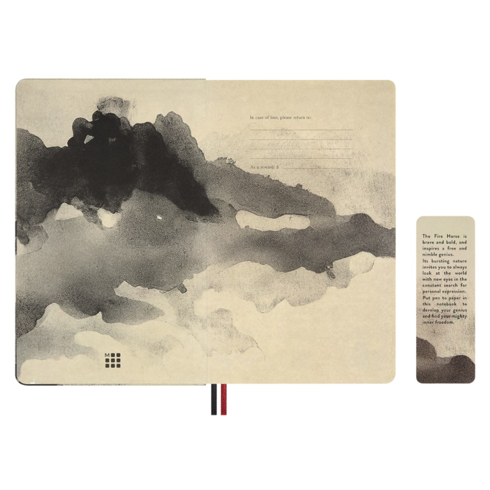 Notatnik w linie 2026 Year of the Horse - Moleskine - White Fire Horse