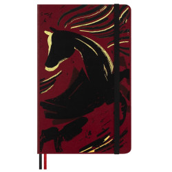 Notatnik w linie 2026 Year of the Horse - Moleskine - Red Fire Horse