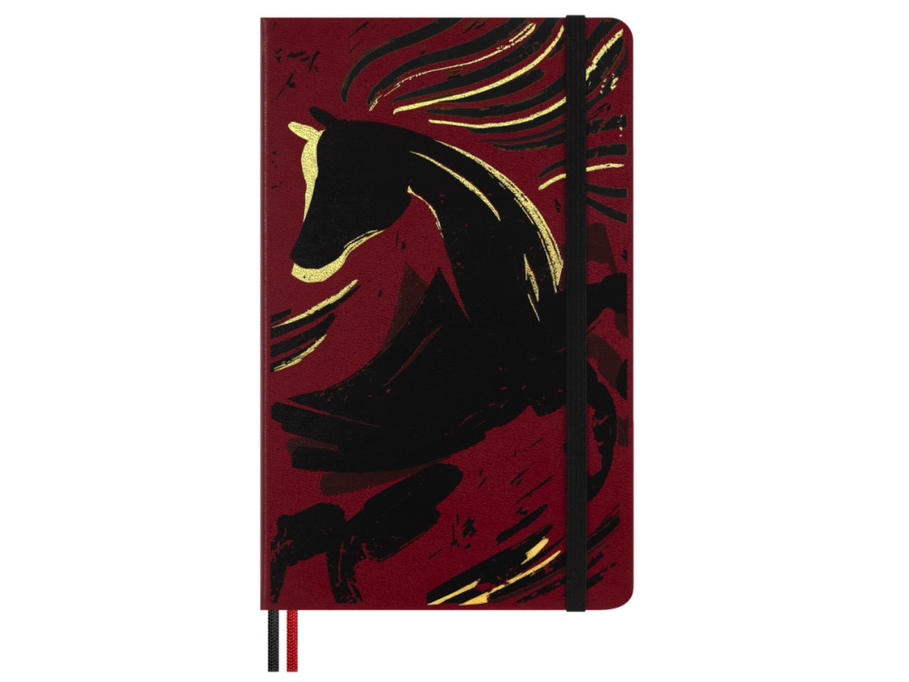 Notatnik w linie 2026 Year of the Horse - Moleskine - Red Fire Horse