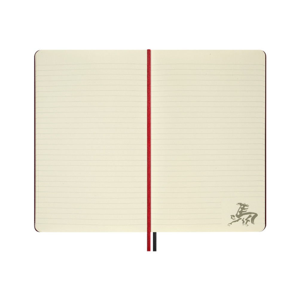 Notatnik w linie 2026 Year of the Horse - Moleskine - Red Fire Horse