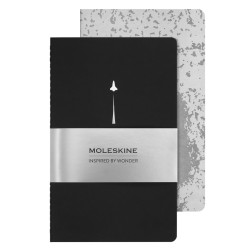Zestaw zeszytów gładkich Cahier NASA edycja limitowana 13 x 21 cm - Moleskine - 2 szt.