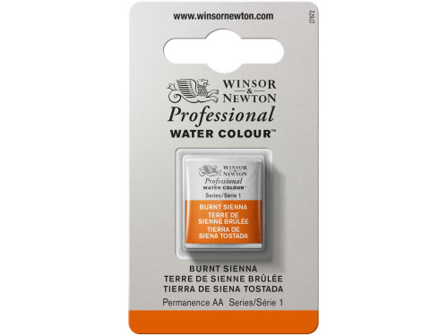 Professional Watercolor half-pan - Winsor & Newton - Burnt Sienna