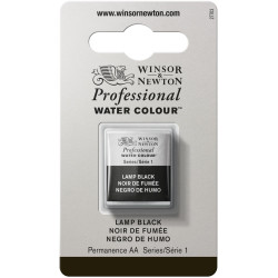 Professional Watercolor half-pan - Winsor & Newton - Lamp Black