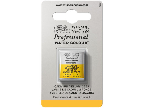 Farba akwarelowa Professional w półkostce - Winsor & Newton - Cadmium Yellow Deep