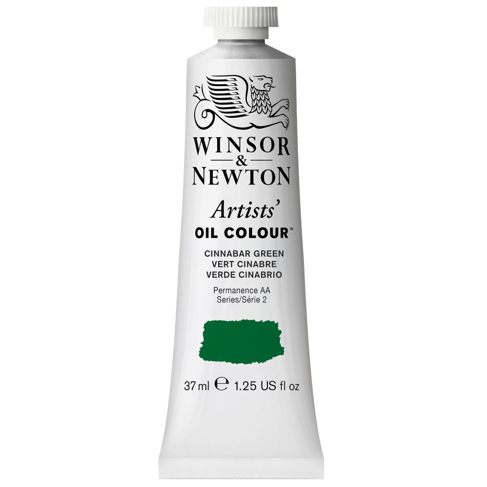 Farba olejna Artists' Oil Colour - Winsor & Newton - Cinnabar Green 37 ml