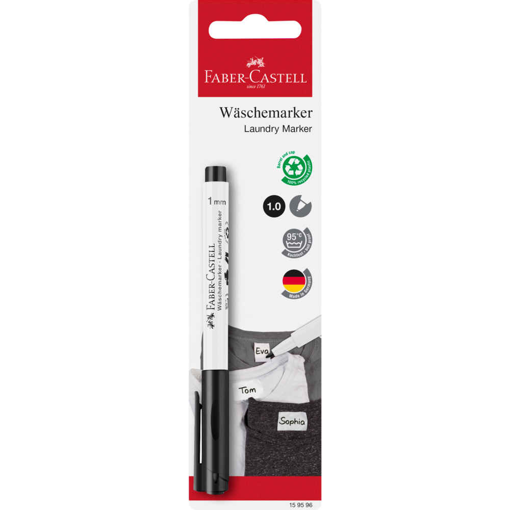 Textile marker - Faber-Castell - black