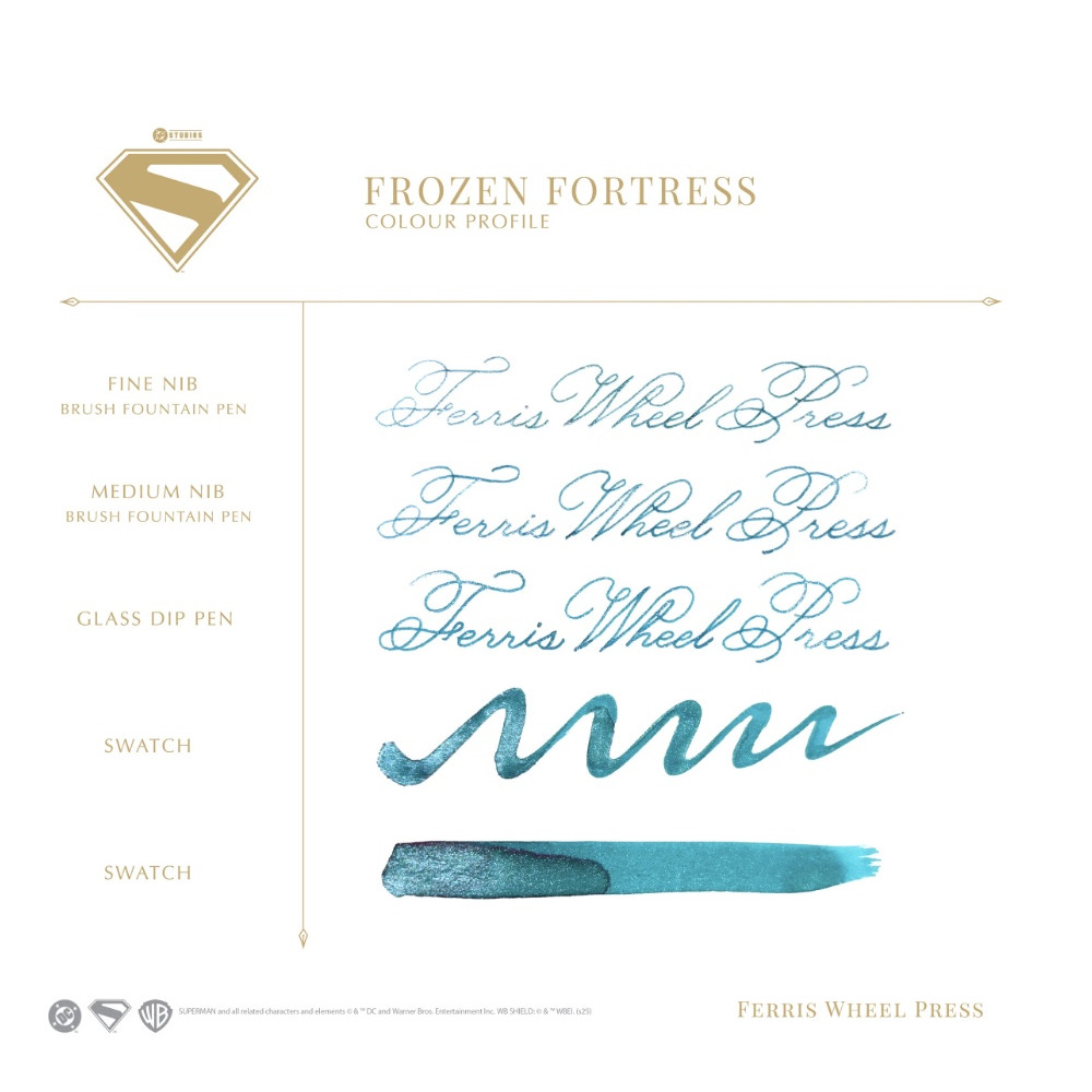 Calligraphy ink Superman - Ferris Wheel Press - Frozen Fortress 28 ml