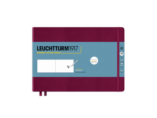 Szkicownik gładki poziomy A5 - Leuchtturm1917 - Port Red