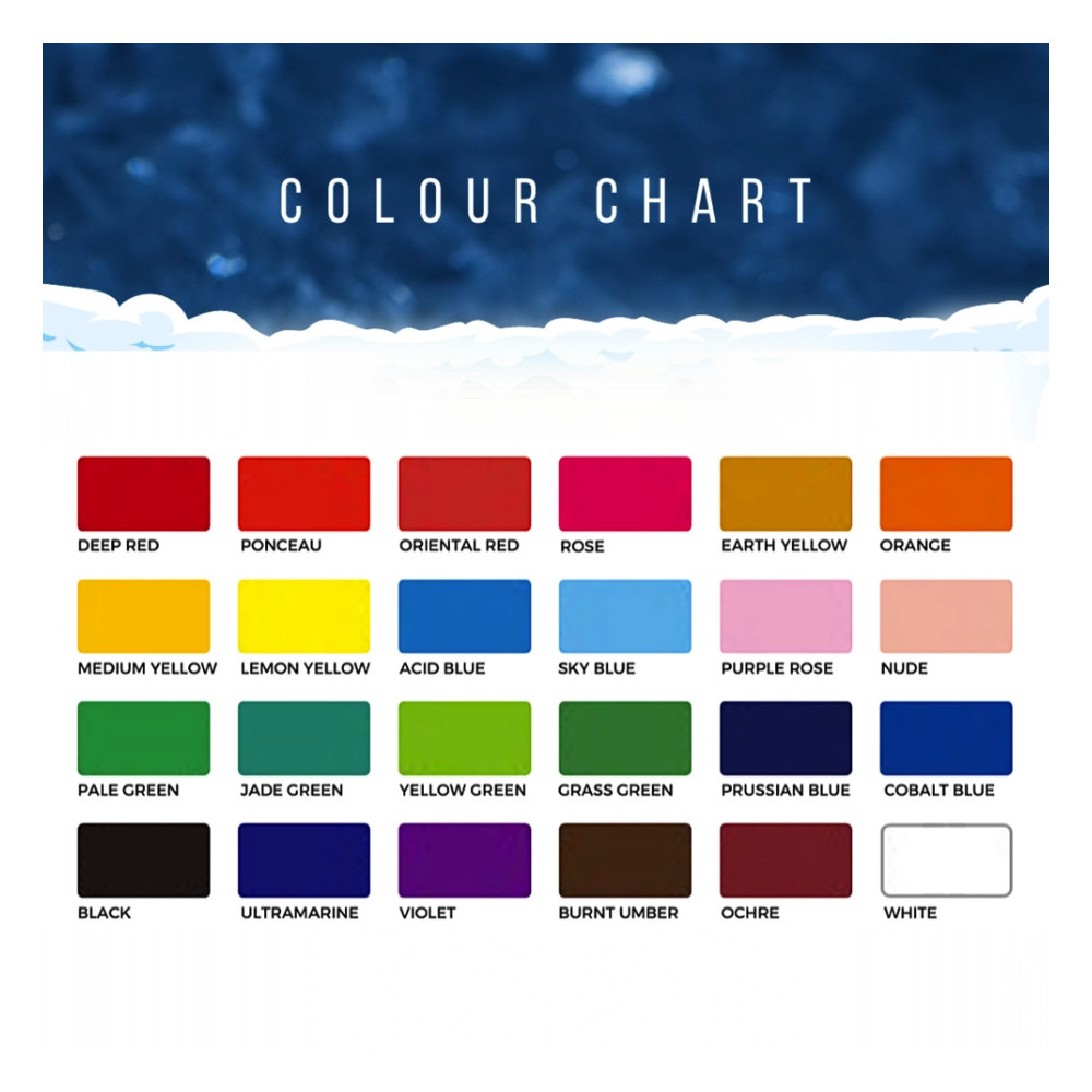 Set of Jelly Cup Gouache - HIMI - Pink 24 pcs. x 30 g