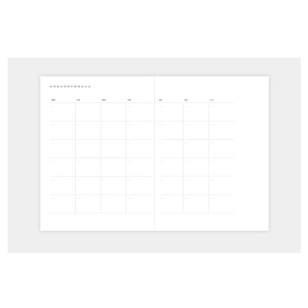 Planner niedatowany Klasyk - Papierniczeni - Kakao
