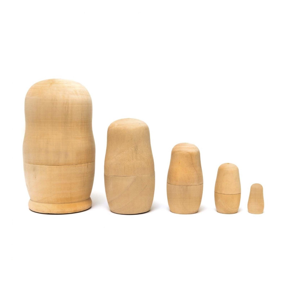 Wooden figurines Matryoshka - Rico Design - 5 pcs.