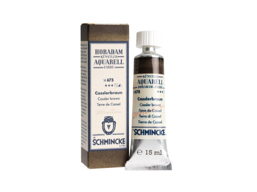 Horadam Aquarell watercolor paint - Schmincke - 675 Cassler Brown 15 ml