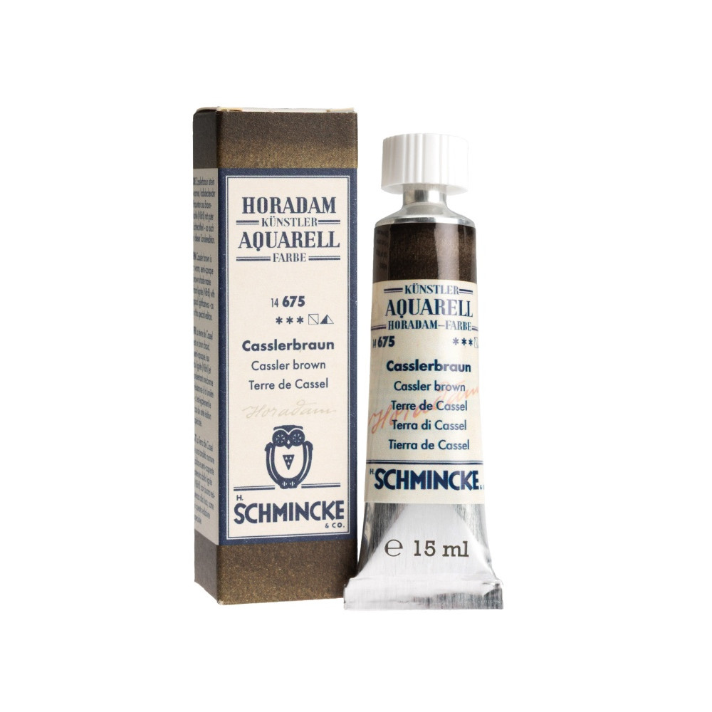 Horadam Aquarell watercolor paint - Schmincke - 675 Cassler Brown 15 ml