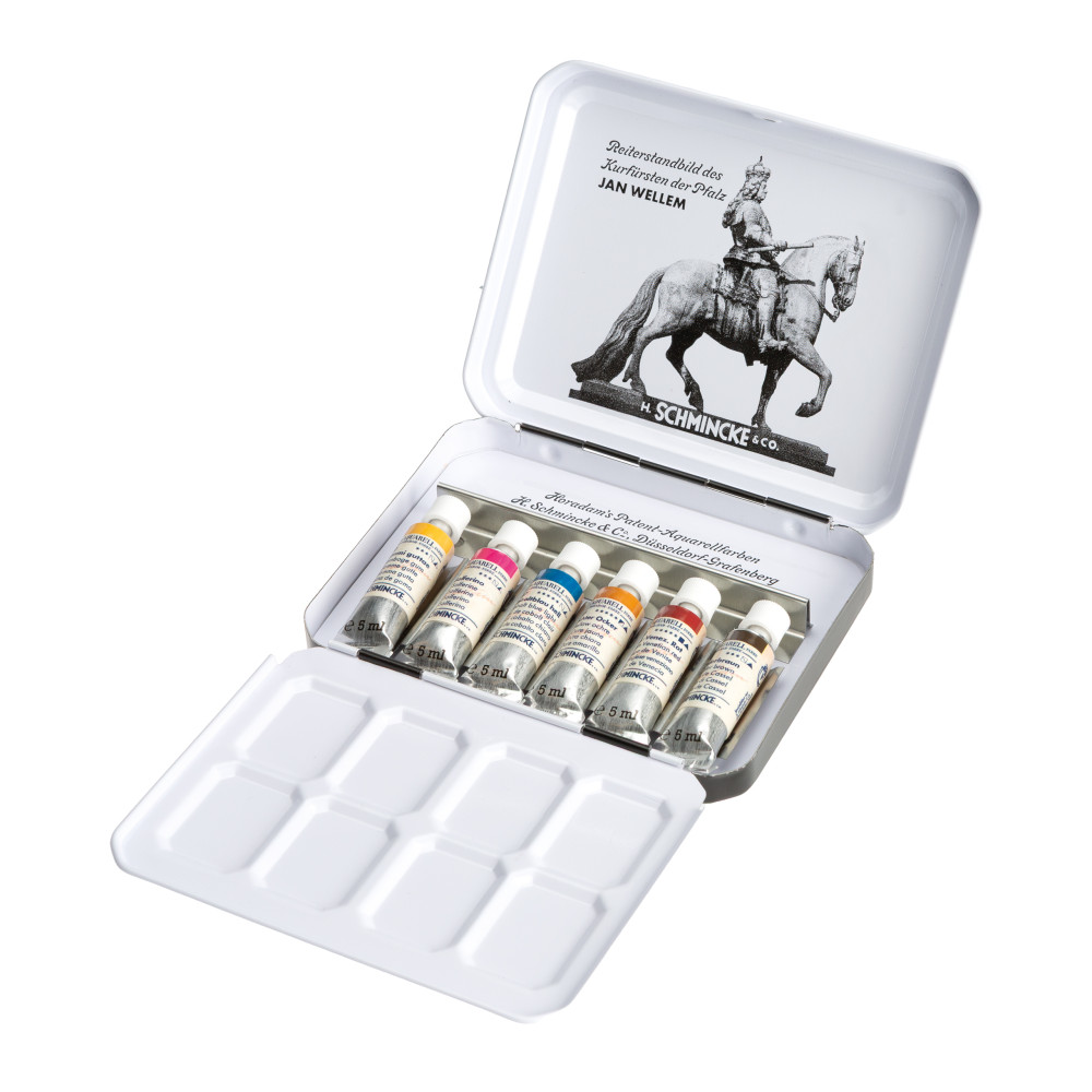 Set of Horadam Aquarell Retro II watercolor paints - Schmincke - 6 x 5 ml