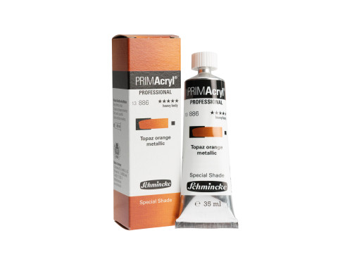 PRIMAcryl professional acrylic paint - Schmincke - 886 Topaz Orange Metallic 60 ml