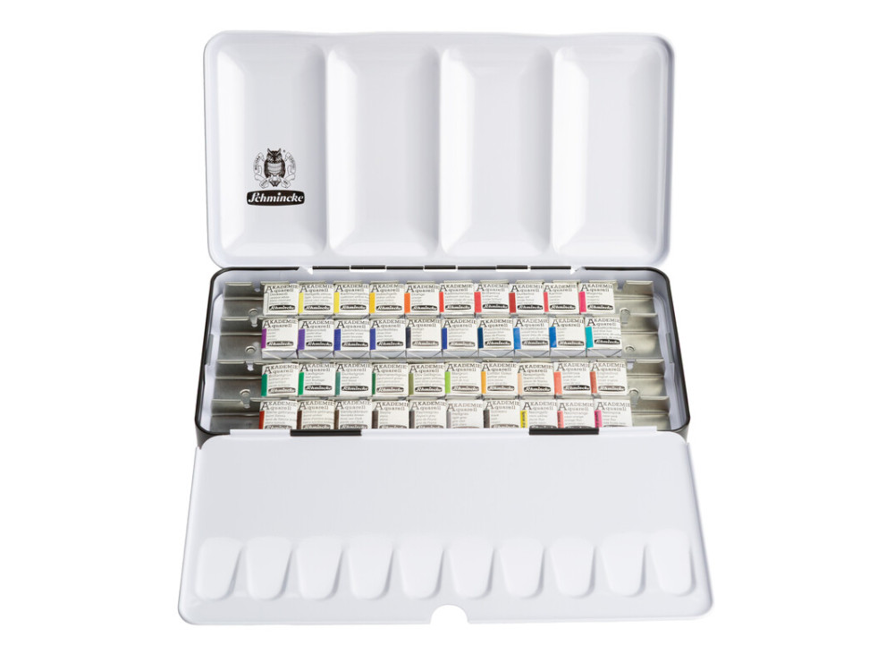 Set of Akademie Aquarell watercolor paints - Schmincke - 40 pcs