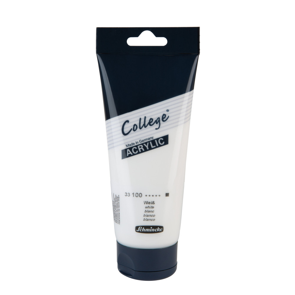 Farba akrylowa College Acrylic - Schmincke - 100 White 250 ml