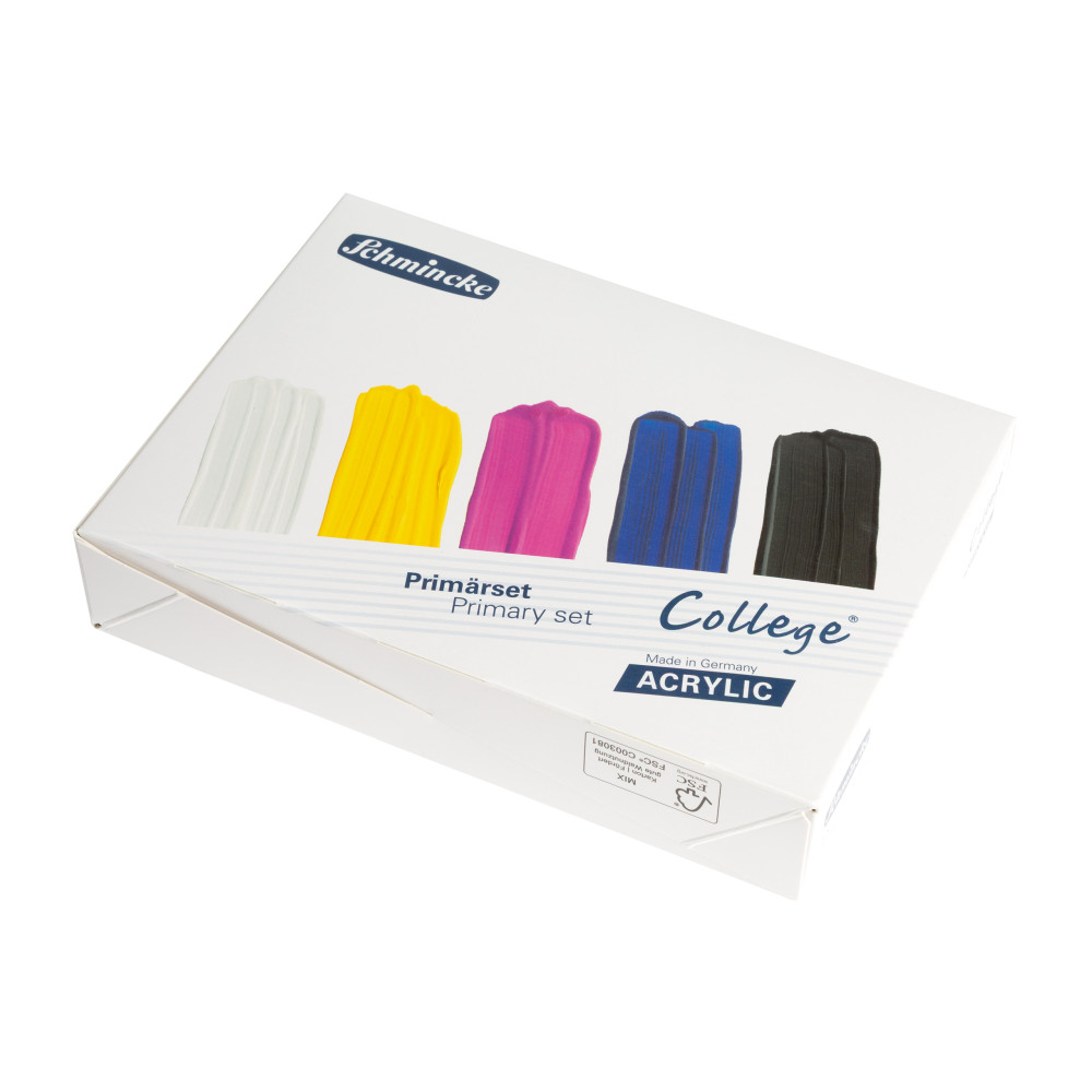 Set of College Acrylic paints - Schmincke - 5 x 75 ml
