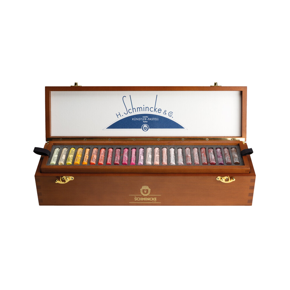 Set of Finest Extra-Soft artists’ pastels in wooden box - Schmincke - 48 pcs