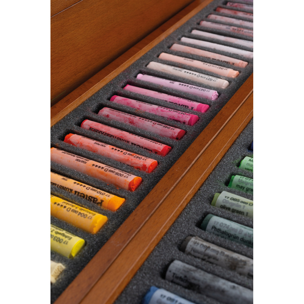 Set of Finest Extra-Soft artists’ pastels in wooden box - Schmincke - 48 pcs