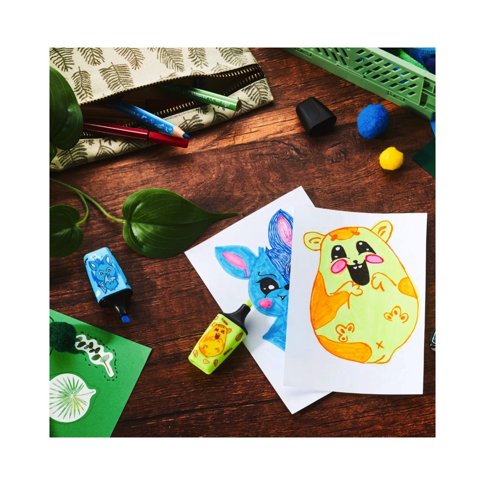 Zestaw zakreślaczy neonowych Boss Mini Animal Vibes - Stabilo - 5 szt.