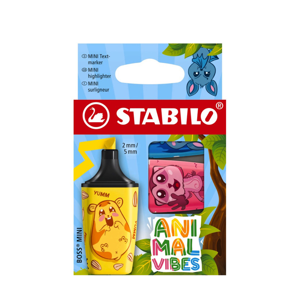 Set of Boss Mini Animal Vibes highlighters - Stabilo - 3 pcs