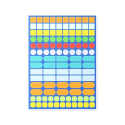 Naklejki kształty Shapes - mishmash - 100 szt.