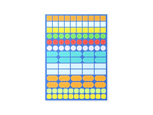 Sticker Shapes set - mishmash - 100 pcs
