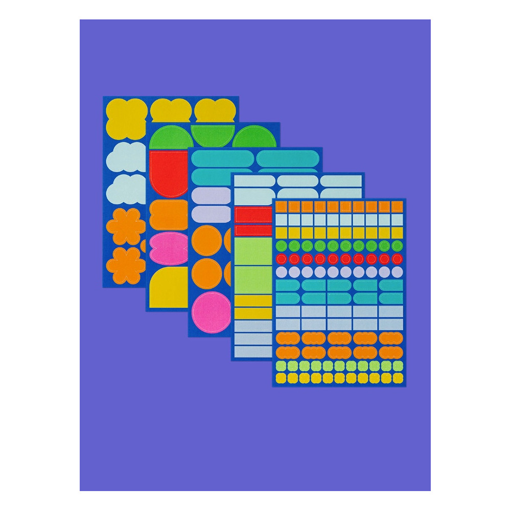 Naklejki kształty Shapes - mishmash - 100 szt.