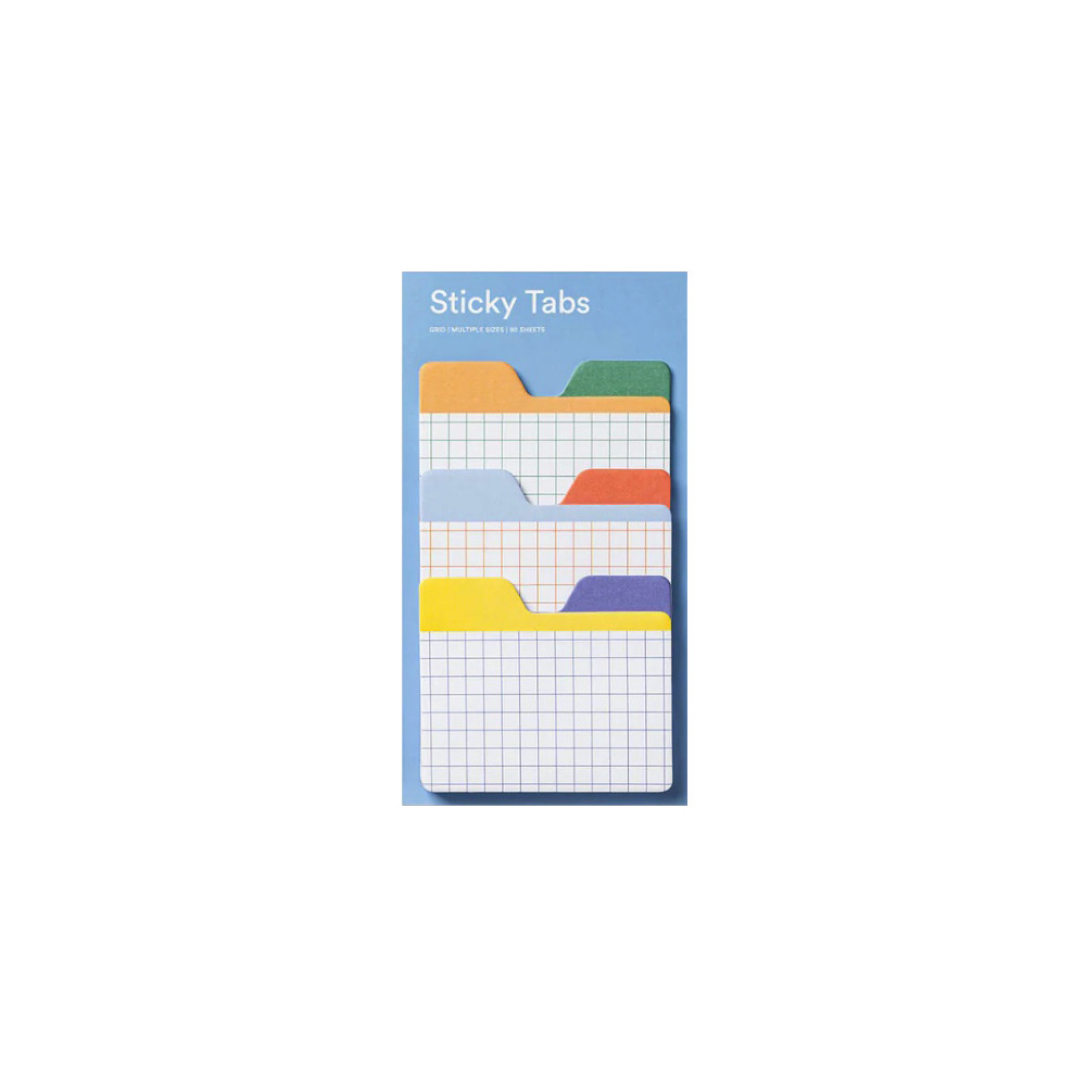 Zakładki samoprzylepne w kratkę Sticky Tabs - mishmash - 90 szt.