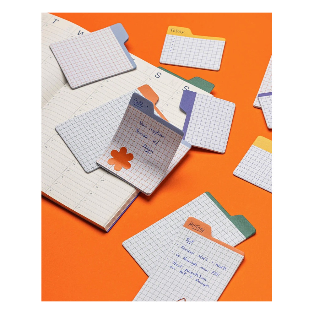 Zakładki samoprzylepne w kratkę Sticky Tabs - mishmash - 90 szt.