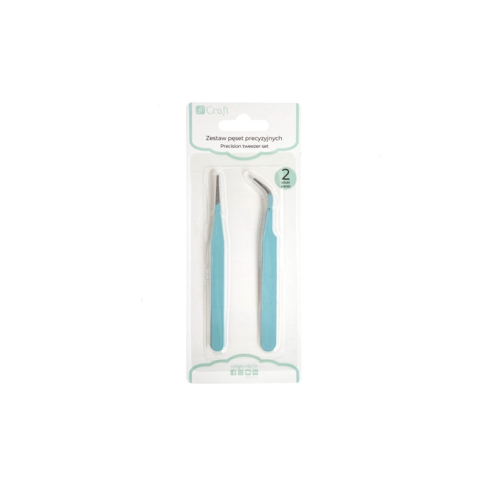Set of precision tweezers - DpCraft - Mint 2 pcs