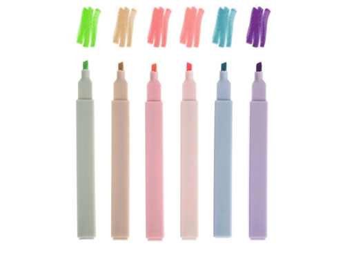 Set of Silk Pastels highlighters - DpCraft - 6 pcs