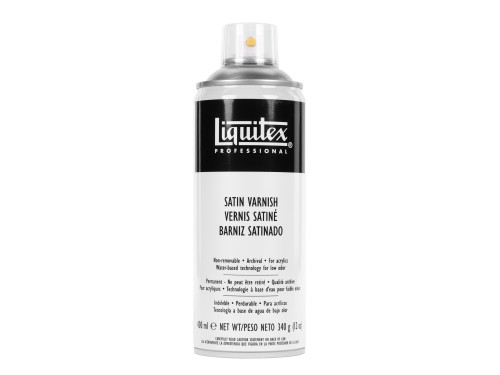 Werniks w sprayu do farb akrylowych Satin - Liquitex - satynowy 400 ml