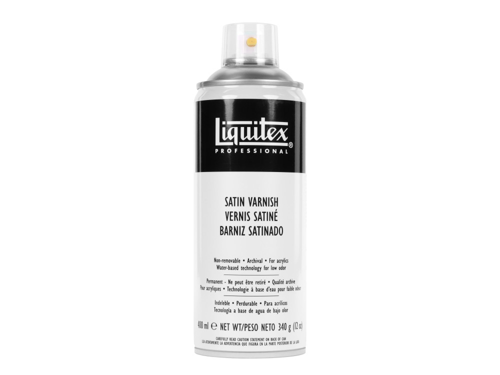Werniks w sprayu do farb akrylowych Satin - Liquitex - satynowy 400 ml