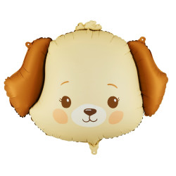 Foil balloon Dog - beige 63 x 48,5 cm